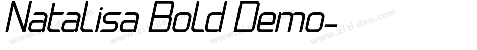 Natalisa Bold Demo字体转换